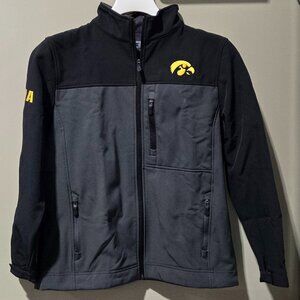 Colosseum Iowa Hawkeyes All Weather Black & Gray Full Zip Jacket -- Youth XL 20